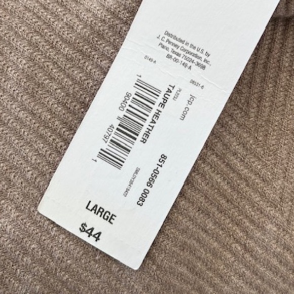 Liz Claiborne Taupe Heather Dolman Sleeve Sweater NWT - Picture 4 of 6